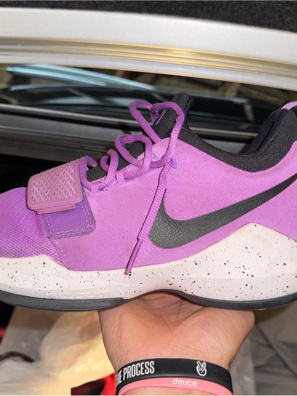 Nike Purple and Black Men's Athletic Sneakers